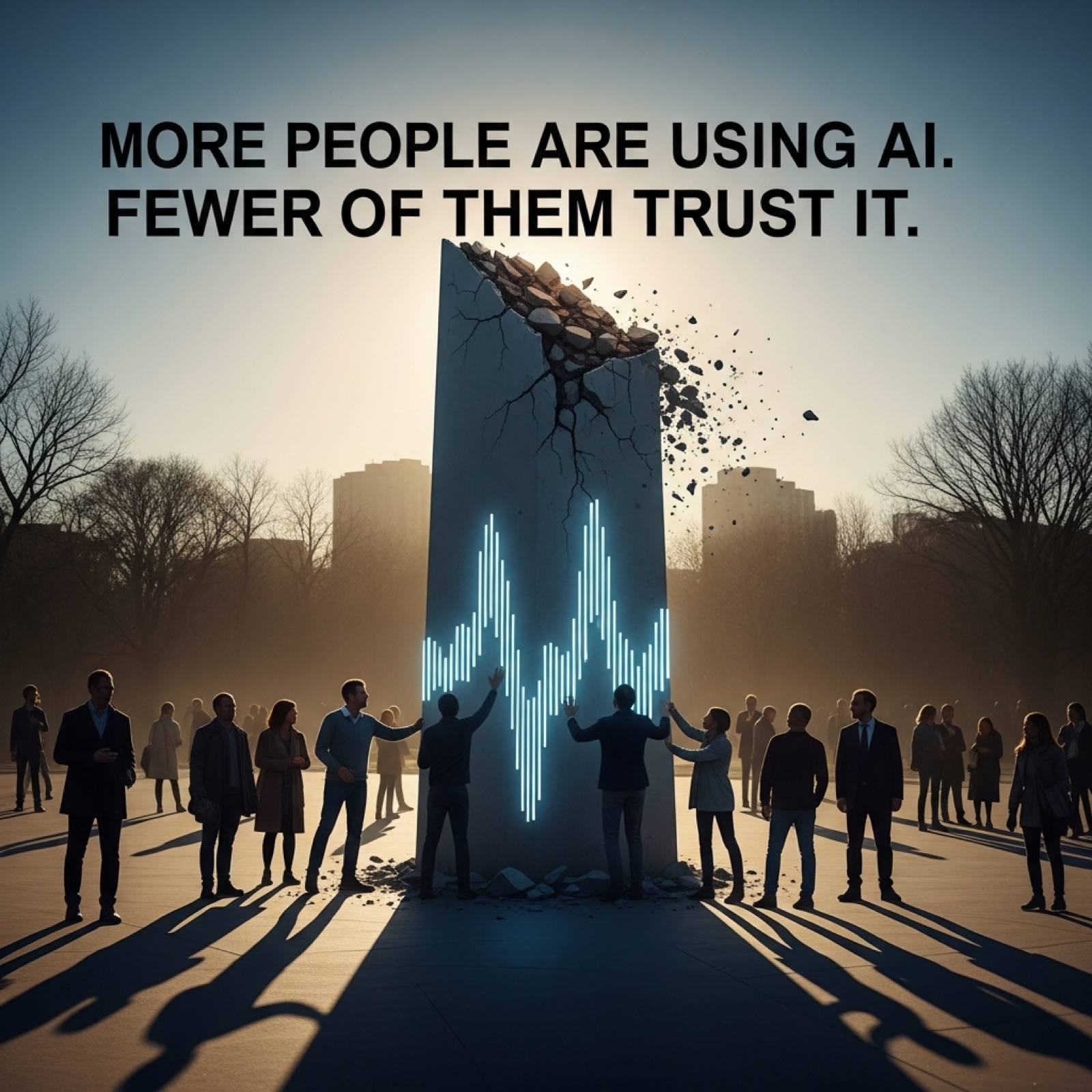 More People Are Using AI. Fewer of Them Trust It.