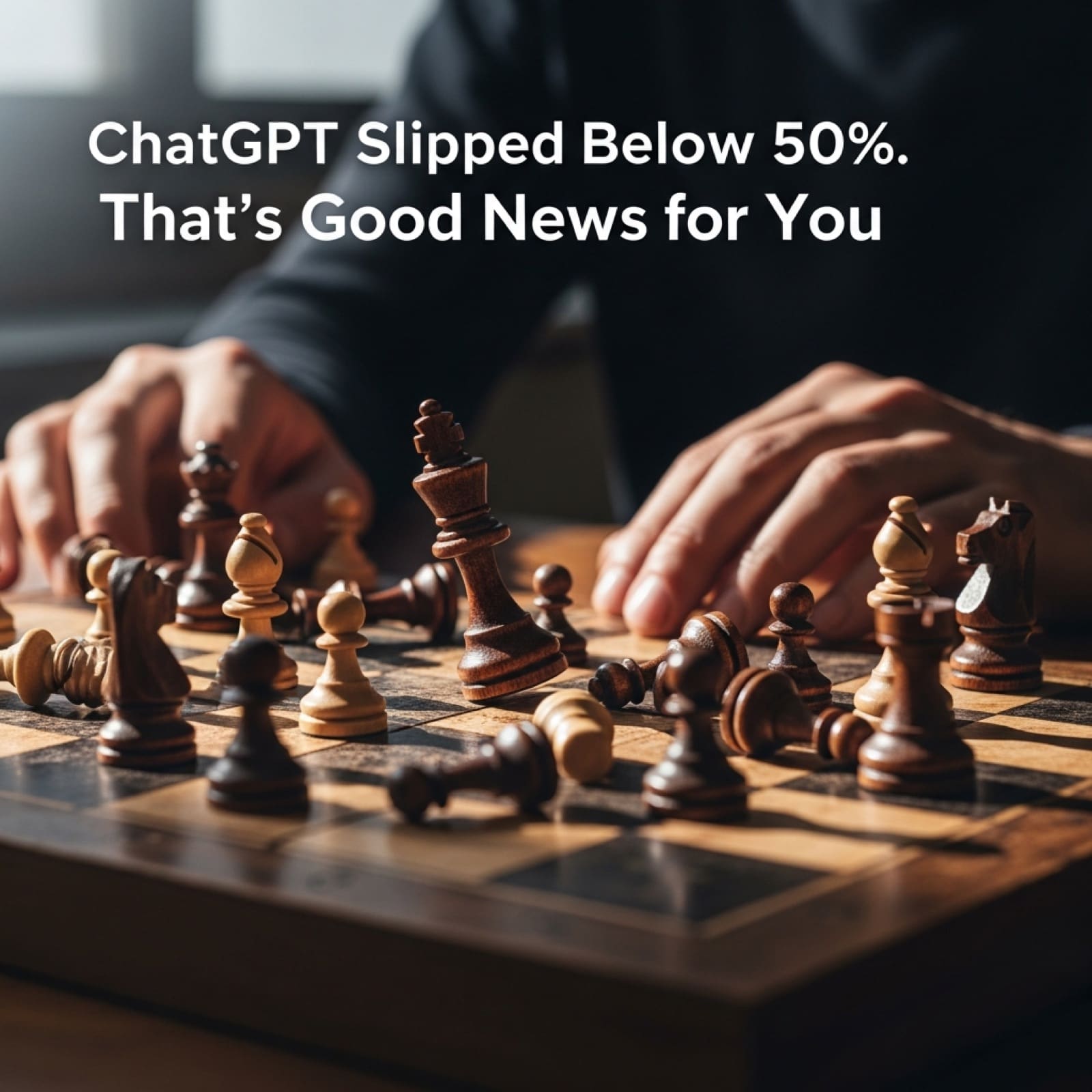ChatGPT Slipped Below 50%. That's Good News for You